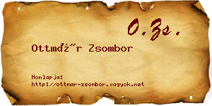 Ottmár Zsombor névjegykártya